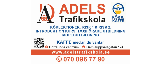 Adels Trafikskola i Gottsunda Centrum logo